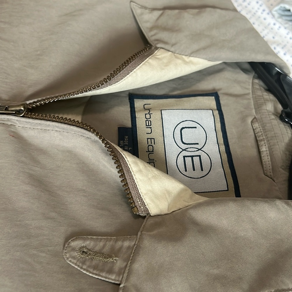 Vintage 90s Urban Equipment Faux Soft Suede Camel Green Jacket Size L
